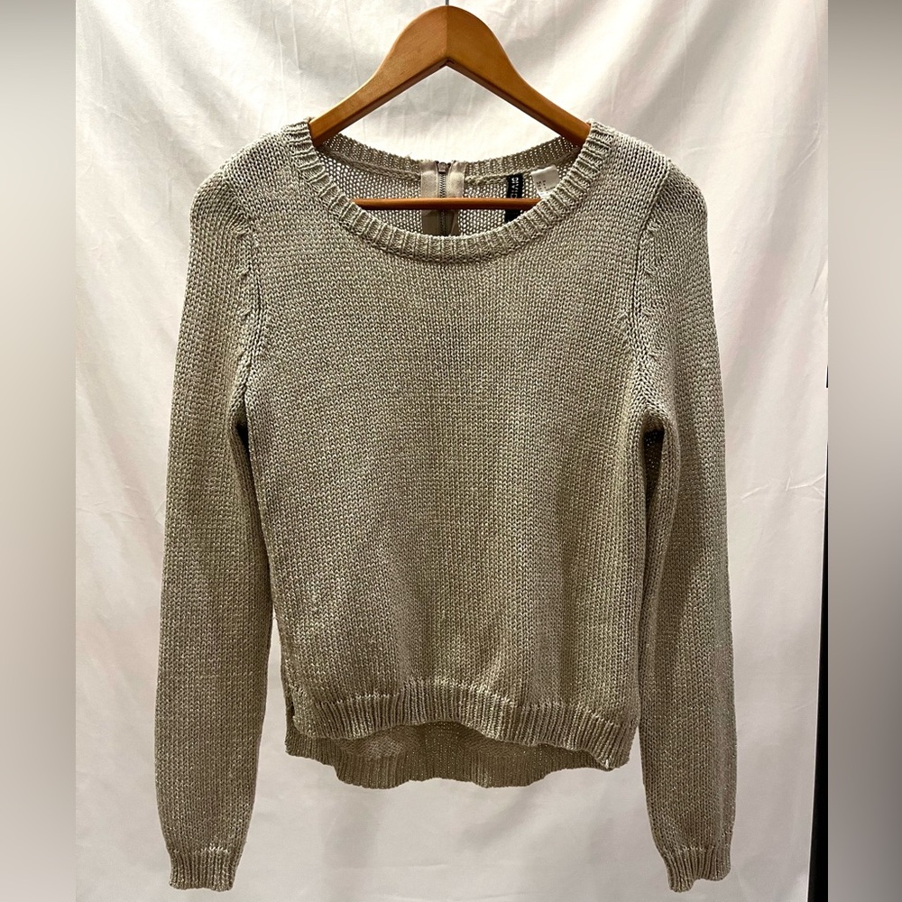 H&M Glitter-Silver Knit‎ Sweater